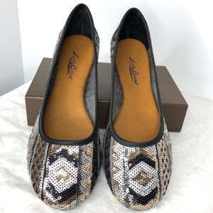 NWOT LUCKY BRAND Sequin flats | Black + multicolor